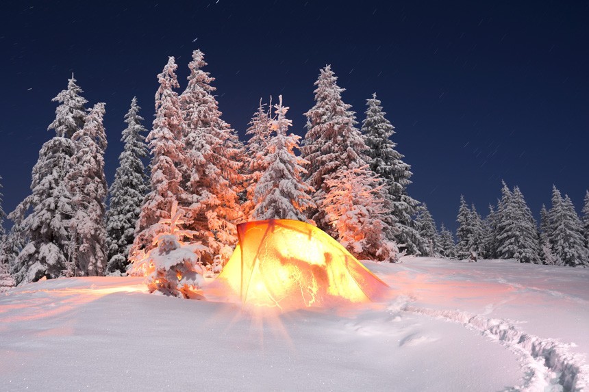 Camping hiver
